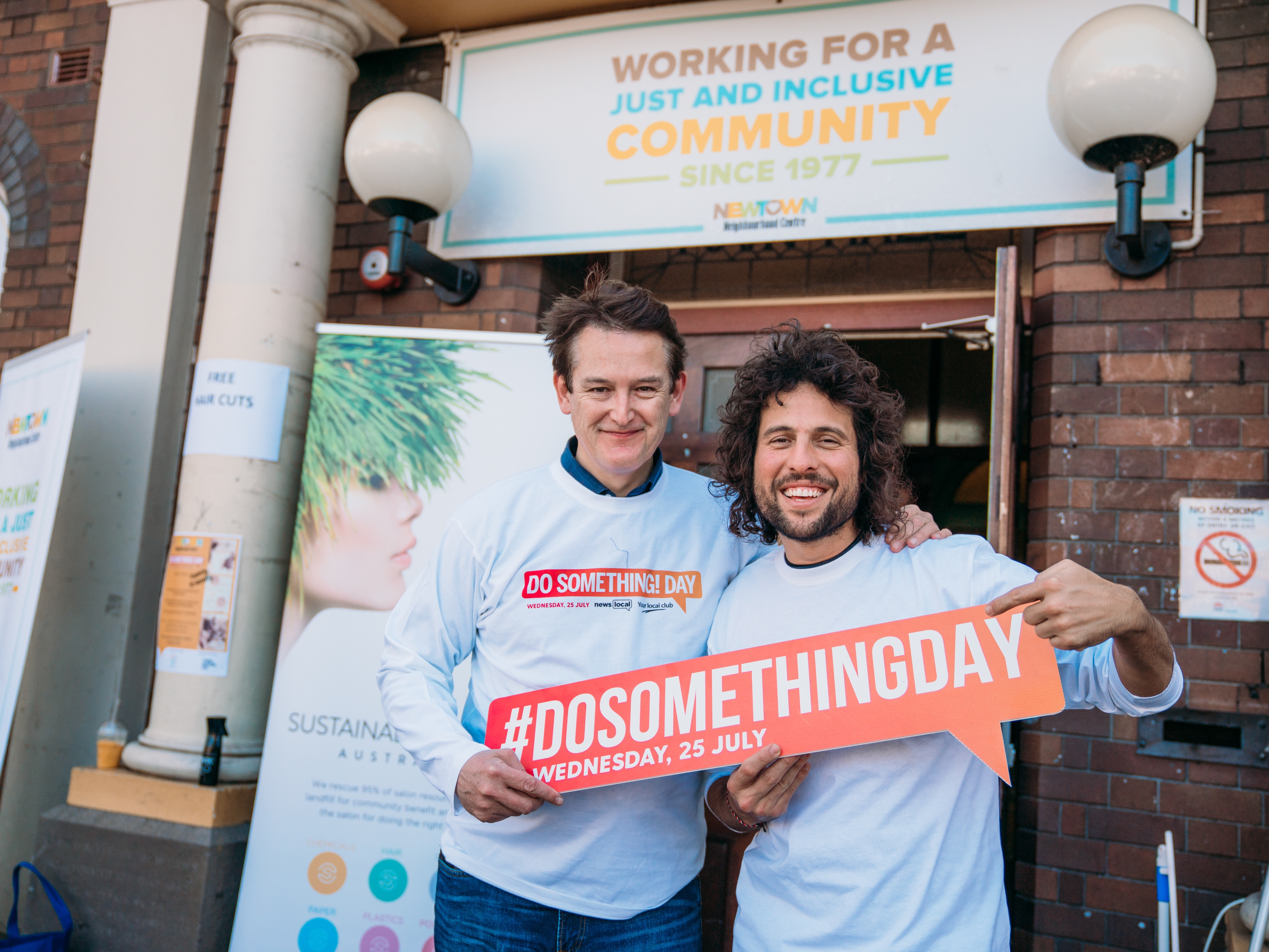 Paul Frasca and Jon Dee for Do Something! Day